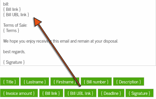 Add a link towards the UBL XML file